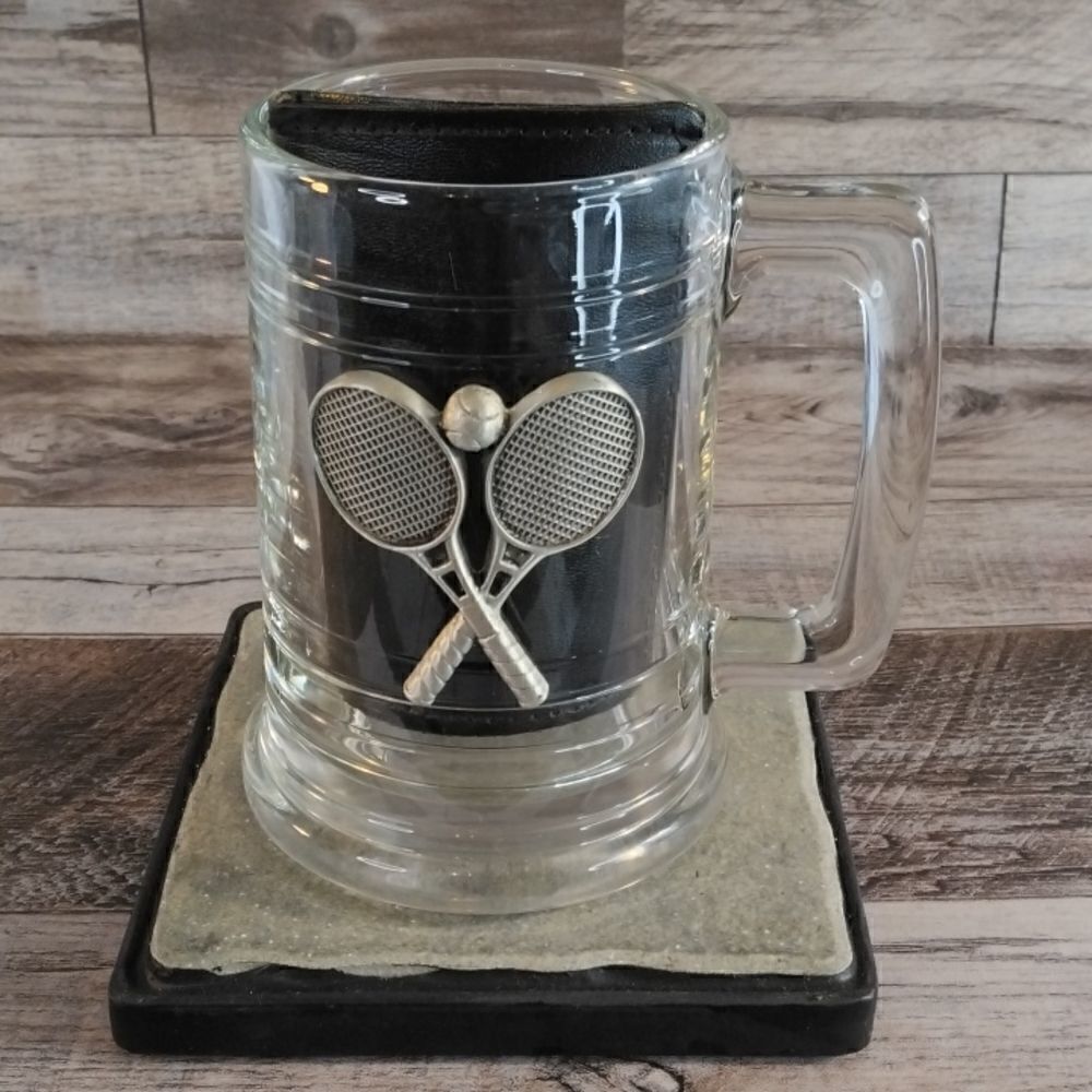 Tennis Finalist Embellished Beer Mug